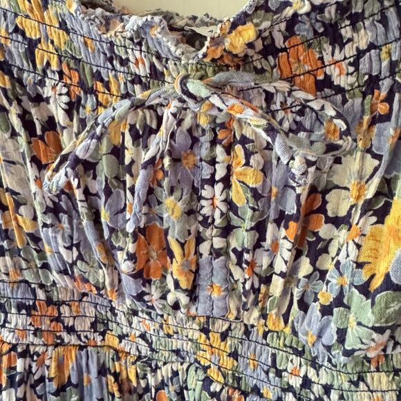 American Eagle Women’s Floral Off Shoulder A Line Mini Dress Size XS Boho Gypsy - Picture 11 of 11